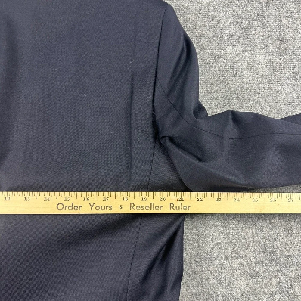 Lauren Ralph Lauren Blazer Mens 42L Navy Blue Wool Gold Crest Button Sport Coat‎